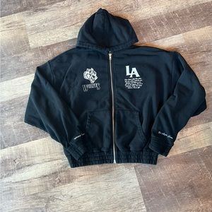 Unisex Darc Sport black zip hoodie sz m